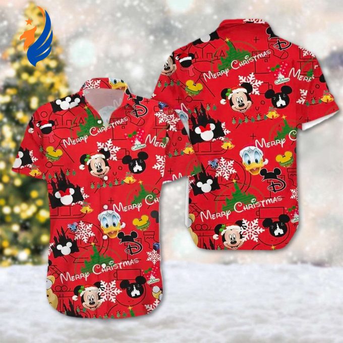 Mickey & Friends Merry Christmas Hawaiian Shirt – Festive Donald Duck & Mickey Mouse Xmas Shirt for Cartoon Holiday Party – Perfect Gift! Mickey & Friends Merry Christmas Hawaiian Shirt – Festive Donald Duck & Mickey Mouse Xmas Shirt for Cartoon Holiday Party – Perfect Gift!