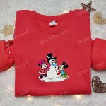 Mickey & Minnie Snowman Shirt & Disney Characters Hoodie: Perfect Christmas Gifts for Family Mickey & Minnie Snowman Shirt & Disney Characters Hoodie: Perfect Christmas Gifts for Family