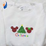 Disney Mickey & Minnie Christmas Shirt & Hoodie: Festive Plaid Embroidered Apparel Perfect Family Christmas Gifts Disney Mickey & Minnie Christmas Shirt & Hoodie: Festive Plaid Embroidered Apparel Perfect Family Christmas Gifts