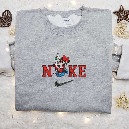 Disney x Nike Mickey & Minnie Christmas Embroidered Sweatshirt – Perfect Holiday Gift! Disney x Nike Mickey & Minnie Christmas Embroidered Sweatshirt – Perfect Holiday Gift!