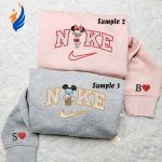 Mickey & Minnie Drinking Embroidered Couples Shirts: Fun & Stylish Disney Apparel