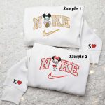 Mickey & Minnie Drinking Embroidered Couples Shirts: Fun & Stylish Disney Apparel