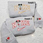Mickey & Minnie Drinking Embroidered Couples Shirts: Fun & Stylish Disney Apparel