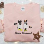 Mickey & Minnie Halloween Ghost Hoodie: Best Disney Gift – Embroidered Spooky & Stylish for Halloween!
