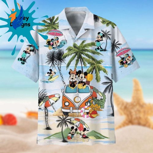 Mickey And Minnie Hawaiian Shirt: Tropical Summer Beach Gift for Men & Youth – Perfect for Party Valentine Birthday
