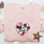Mickey & Minnie Kissing Heart Frame Shirt & Embroidered Hoodie: Perfect Valentine s Gift Idea! Mickey & Minnie Kissing Heart Frame Shirt & Embroidered Hoodie: Perfect Valentine s Gift Idea!