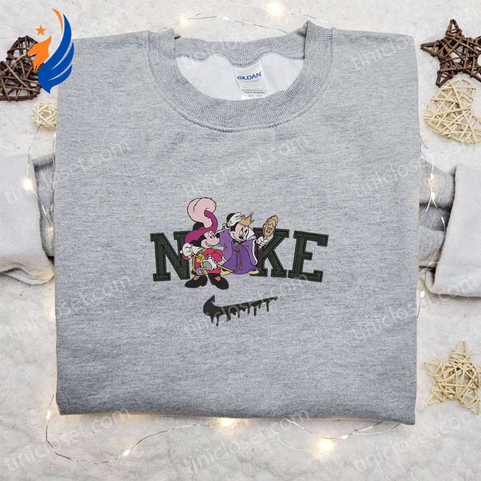 Mickey & Minnie Masquerade x Nike Embroidered Sweatshirt: Halloween Gift Idea Mickey & Minnie Masquerade x Nike Embroidered Sweatshirt: Halloween Gift Idea