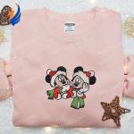 Disney Xmas Embroidered Shirt Hoodie & Sweatshirt – Mickey & Minnie Mouse Characters Christmas Theme Disney Xmas Embroidered Shirt Hoodie & Sweatshirt – Mickey & Minnie Mouse Characters Christmas Theme