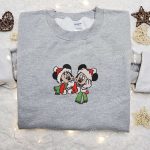 Disney Xmas Embroidered Shirt Hoodie & Sweatshirt – Mickey & Minnie Mouse Characters Christmas Theme Disney Xmas Embroidered Shirt Hoodie & Sweatshirt – Mickey & Minnie Mouse Characters Christmas Theme
