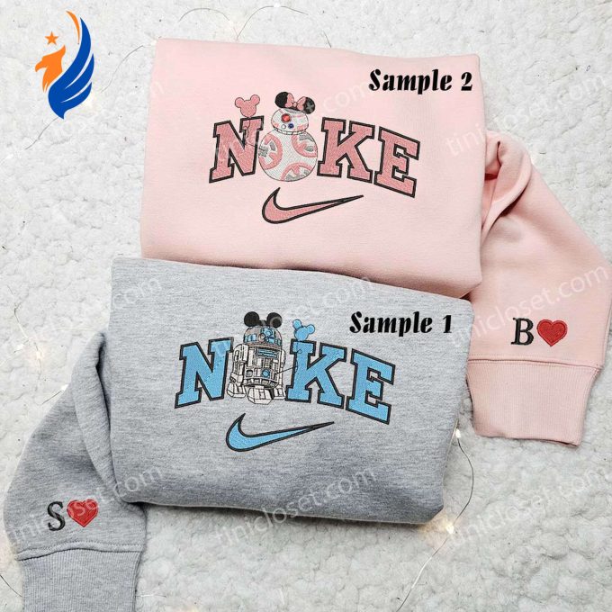 Star Wars Mickey & Minnie Embroidered Couples Shirts: Perfect Galactic Gear! Star Wars Mickey & Minnie Embroidered Couples Shirts: Perfect Galactic Gear!