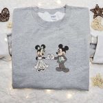 Mickey & Minnie Wedding Embroidered Sweatshirt: Best Disney Characters Valentine s Day Gift Mickey & Minnie Wedding Embroidered Sweatshirt: Best Disney Characters Valentine s Day Gift