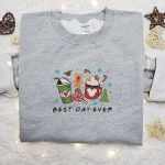 Mickey Best Day Ever Sweatshirt: Festive Christmas Embroidered Shirt – Perfect Family Gift Ideas Mickey Best Day Ever Sweatshirt: Festive Christmas Embroidered Shirt – Perfect Family Gift Ideas