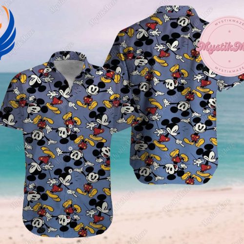 Mickey Button Up Hawaiian Shirt – Tropical Disney Summer Style