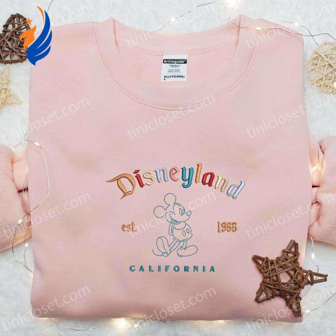 Mickey Disneyland Est 1955 California Embroidered Shirt & Disney Characters Hoodie – Perfect Gift Idea! Mickey Disneyland Est 1955 California Embroidered Shirt & Disney Characters Hoodie – Perfect Gift Idea!