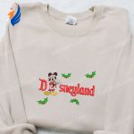 Mickey Disneyland Xmas Embroidered Shirt & Disney Characters Hoodie: Perfect Christmas Gifts Mickey Disneyland Xmas Embroidered Shirt & Disney Characters Hoodie: Perfect Christmas Gifts