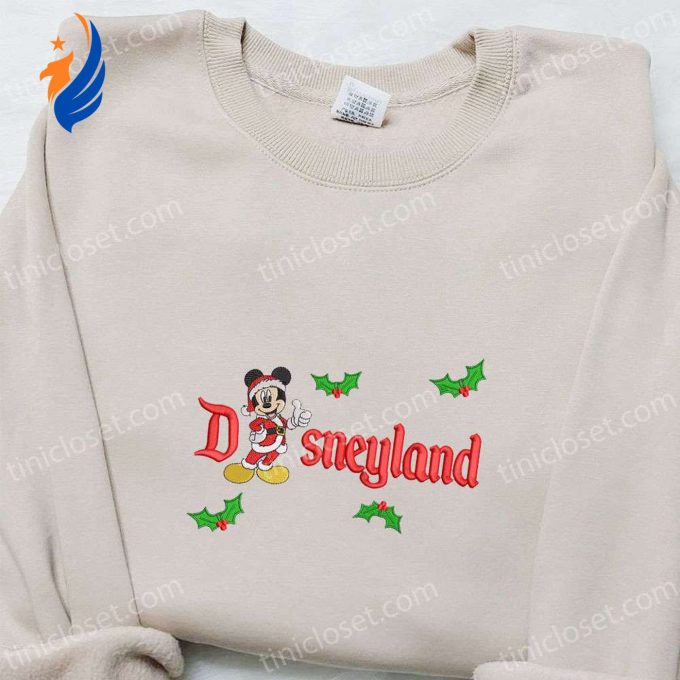 Mickey Disneyland Xmas Embroidered Shirt & Disney Characters Hoodie: Perfect Christmas Gifts Mickey Disneyland Xmas Embroidered Shirt & Disney Characters Hoodie: Perfect Christmas Gifts