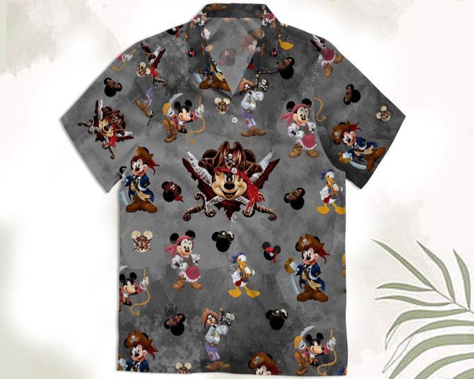 Mickey Friends Pirate s Hawaiian Shirt: Perfect for Pirates of the Caribbean Disney Cruise & Disneyland Family Summer Trip