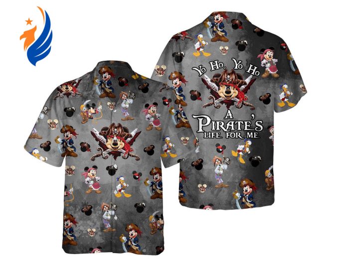 Mickey Friends Pirate s Hawaiian Shirt: Perfect for Pirates of the Caribbean Disney Cruise & Disneyland Family Summer Trip Mickey Friends Pirate s Hawaiian Shirt: Perfect for Pirates of the Caribbean Disney Cruise & Disneyland Family Summer Trip