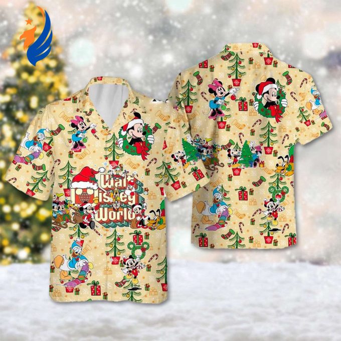 Mickey & Friends Santa Hat Hawaii Shirt: Festive Mickey Mouse Christmas Hawaiian Shirt Perfect Minnie Mouse Xmas Party Gift Magic Kingdom Shirt Mickey & Friends Santa Hat Hawaii Shirt: Festive Mickey Mouse Christmas Hawaiian Shirt Perfect Minnie Mouse Xmas Party Gift Magic Kingdom Shirt