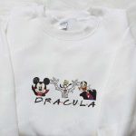 Mickey Gang Dracula Halloween Embroidered Shirt: Spooky Fun with Disney Characters! Mickey Gang Dracula Halloween Embroidered Shirt: Spooky Fun with Disney Characters!