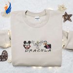 Mickey Gang Dracula Halloween Embroidered Shirt: Spooky Fun with Disney Characters! Mickey Gang Dracula Halloween Embroidered Shirt: Spooky Fun with Disney Characters!