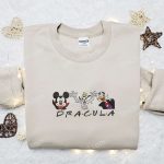 Mickey Gang Dracula Halloween Embroidered Shirt: Spooky Fun with Disney Characters! Mickey Gang Dracula Halloween Embroidered Shirt: Spooky Fun with Disney Characters!