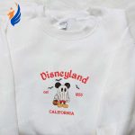 Spooky Mickey Ghost Disneyland Halloween Shirt: California Embroidered Tee