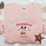 Spooky Mickey Ghost Disneyland Halloween Shirt: California Embroidered Tee