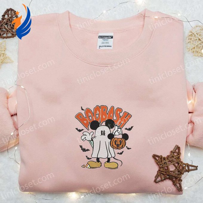 Spooky Mickey Ghost Pumpkin Sweatshirt: Disney Characters Embroidered Shirt Best Halloween Gift Ideas Spooky Mickey Ghost Pumpkin Sweatshirt: Disney Characters Embroidered Shirt Best Halloween Gift Ideas