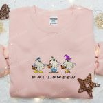 Spooky Mickey Ghost Team Halloween Shirt: Embroidered Fun for All Ages! Spooky Mickey Ghost Team Halloween Shirt: Embroidered Fun for All Ages!