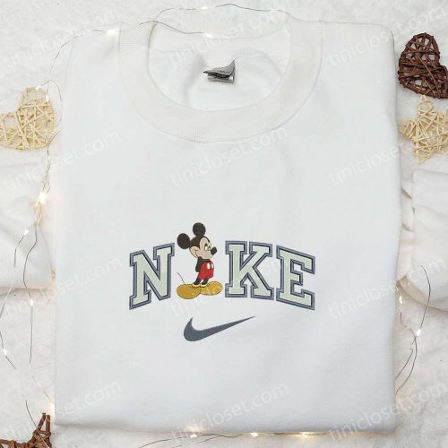 Mickey Glance x Nike Embroidered Shirt & Disney Characters Hoodie: Best Gift Ideas with Iconic Embroidery!