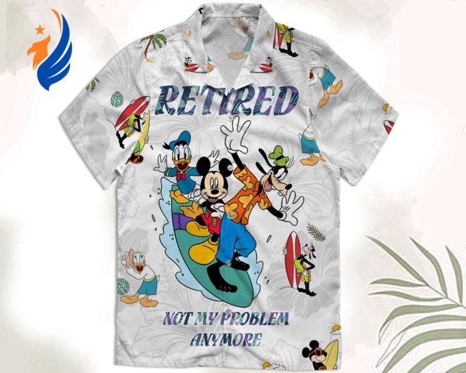 Disney Hawaiian Shirt: Mickey Goofy & Donald Retired Print Perfect for Summer Beach Trip at Disney World & Disneyland! Disney Hawaiian Shirt: Mickey Goofy & Donald Retired Print Perfect for Summer Beach Trip at Disney World & Disneyland!