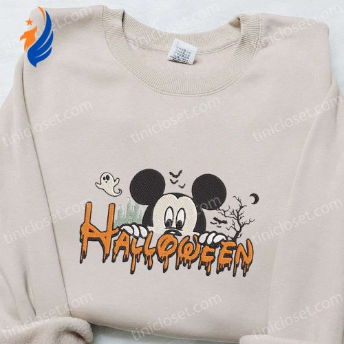 Mickey Happy Halloween Embroidered Sweatshirt – Disney s Best Gift Idea for Halloween