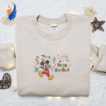 Mickey Happy New Year Cartoon Embroidered Sweatshirt: Disney Characters Movie Merry Christmas Shirt Best Gift Ideas Mickey Happy New Year Cartoon Embroidered Sweatshirt: Disney Characters Movie Merry Christmas Shirt Best Gift Ideas
