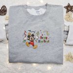 Mickey Happy New Year Cartoon Embroidered Sweatshirt: Disney Characters Movie Merry Christmas Shirt Best Gift Ideas Mickey Happy New Year Cartoon Embroidered Sweatshirt: Disney Characters Movie Merry Christmas Shirt Best Gift Ideas