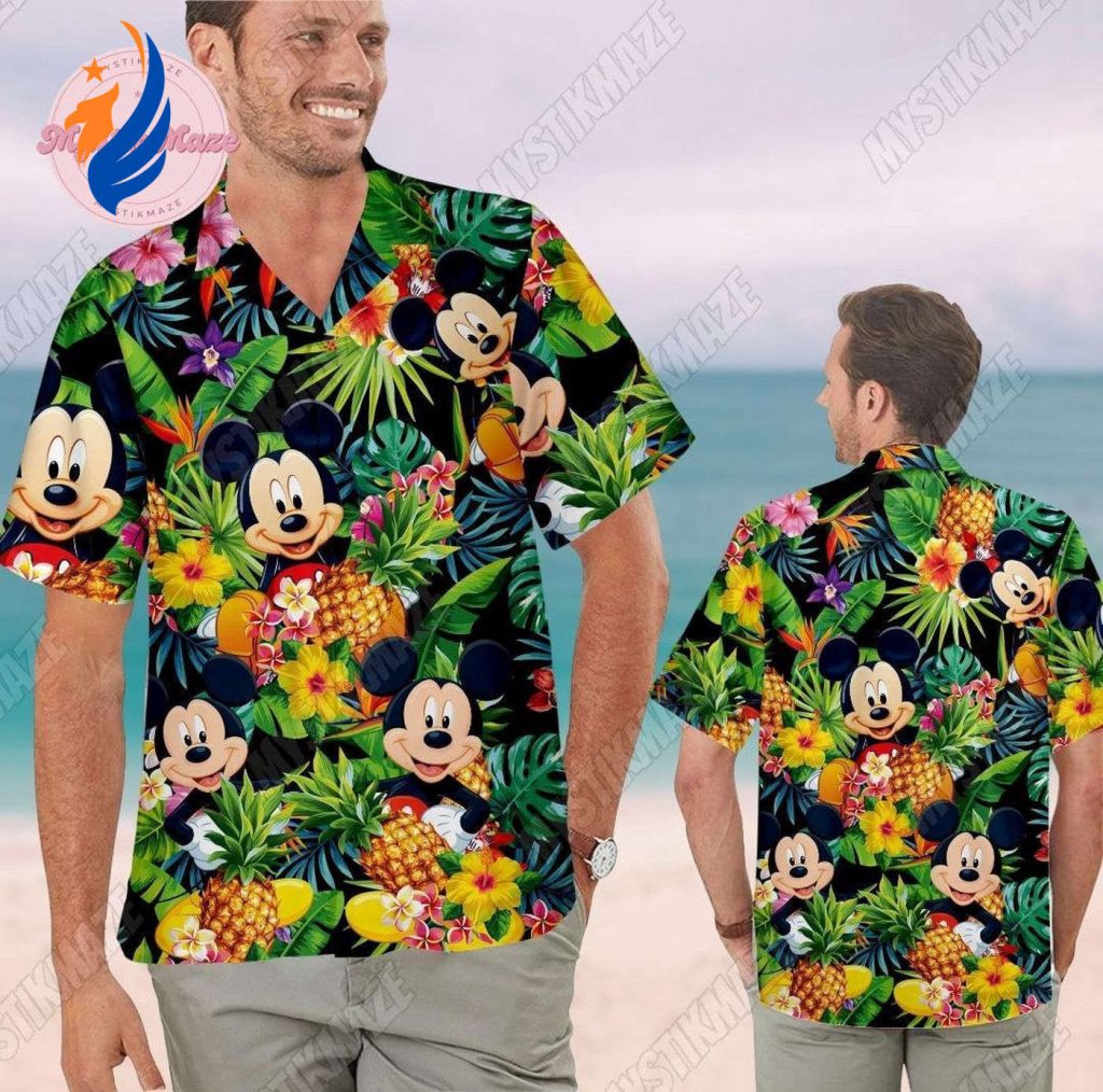 Mickey Hawaiian Shirt: Stylish Summer Beachwear for Men – Perfect Gift for Disney Fans Mickey Hawaiian Shirt: Stylish Summer Beachwear for Men – Perfect Gift for Disney Fans
