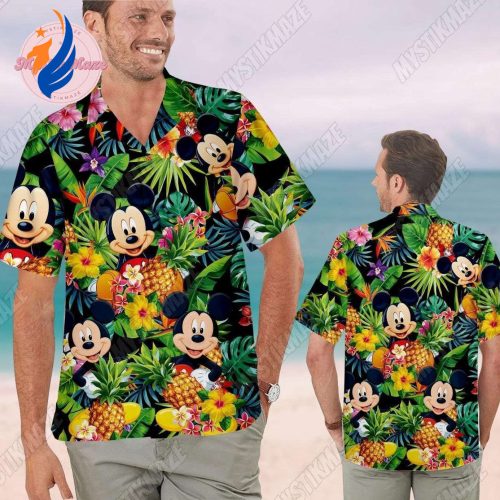 Mickey Hawaiian Shirt: Stylish Summer Beachwear for Men – Perfect Gift for Disney Fans