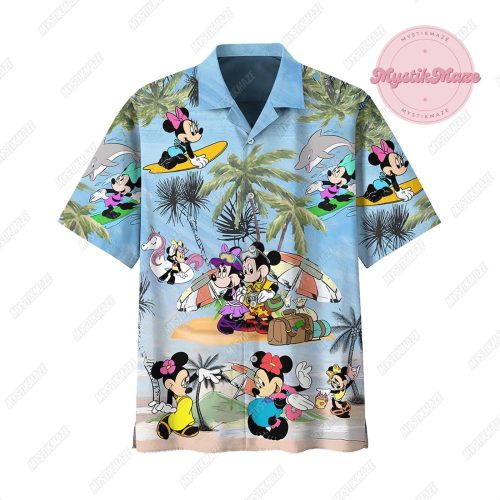 Men s Mickey Hawaiian Shirt: Stylish Disney Beach & Summer Button Shirt with Aloha Vibes