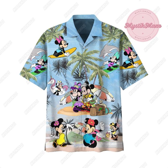 Men s Mickey Hawaiian Shirt: Stylish Disney Beach & Summer Button Shirt with Aloha Vibes