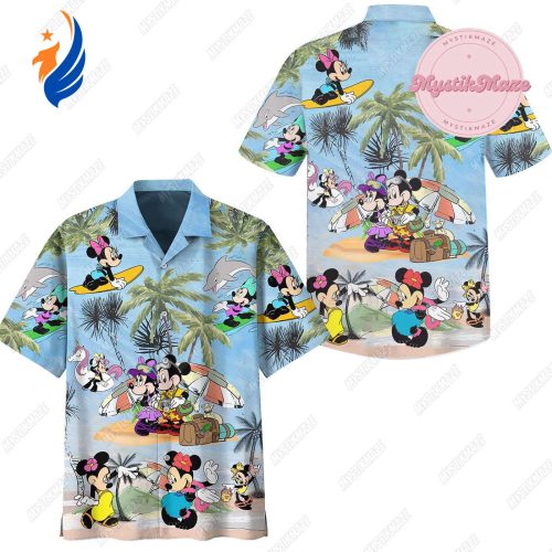 Men s Mickey Hawaiian Shirt: Stylish Disney Beach & Summer Button Shirt with Aloha Vibes