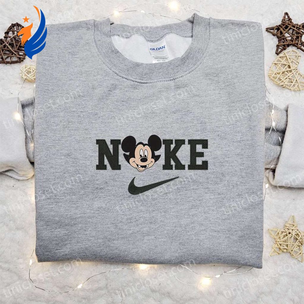 Mickey Head Dracula Laughing x Nike Embroidered Sweatshirt – Spooky Walt Disney Characters Shirt for Best Halloween Gift Ideas Mickey Head Dracula Laughing x Nike Embroidered Sweatshirt – Spooky Walt Disney Characters Shirt for Best Halloween Gift Ideas