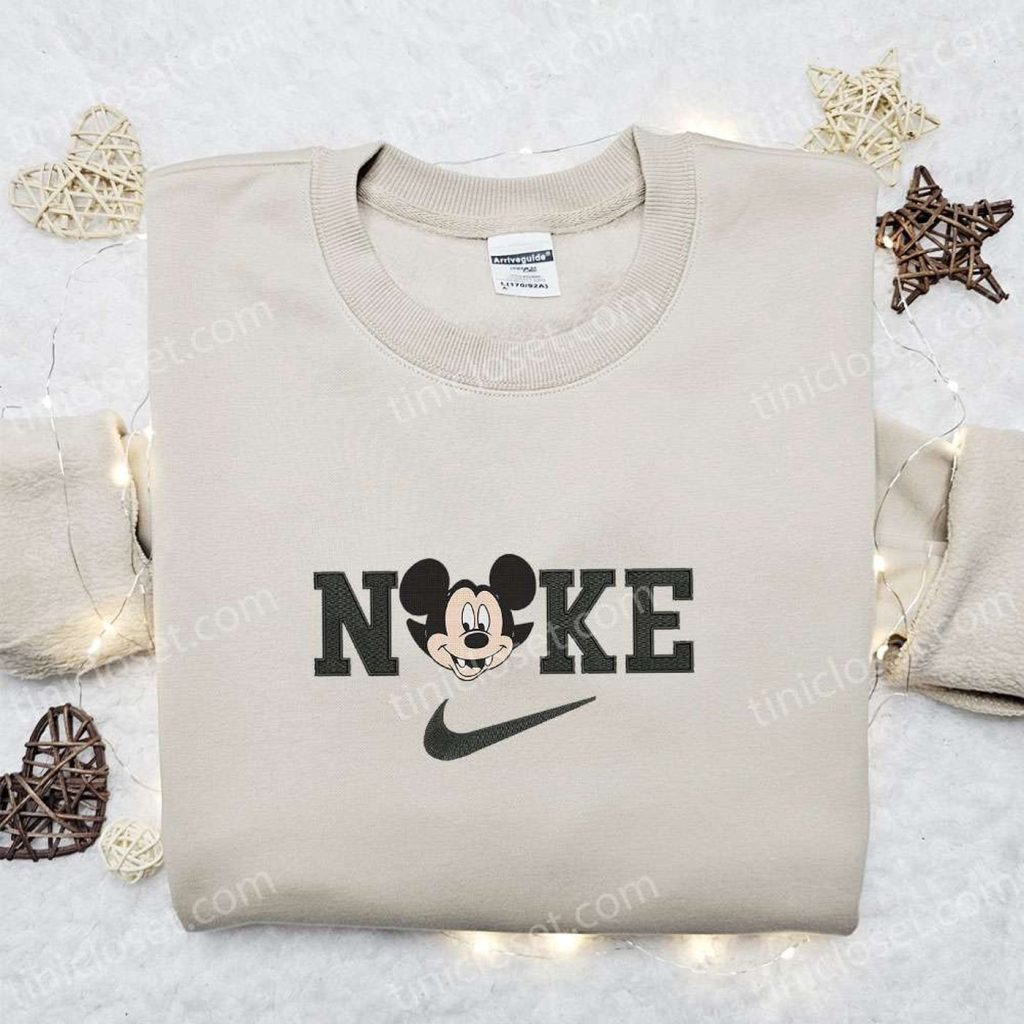 Mickey Head Dracula Laughing x Nike Embroidered Sweatshirt – Spooky Walt Disney Characters Shirt for Best Halloween Gift Ideas Mickey Head Dracula Laughing x Nike Embroidered Sweatshirt – Spooky Walt Disney Characters Shirt for Best Halloween Gift Ideas