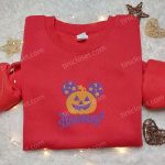 Spooky and Stylish: Mickey Head Pumpkin Halloween Embroidered Shirt – The Perfect Disney Halloween Gift! Spooky and Stylish: Mickey Head Pumpkin Halloween Embroidered Shirt – The Perfect Disney Halloween Gift!