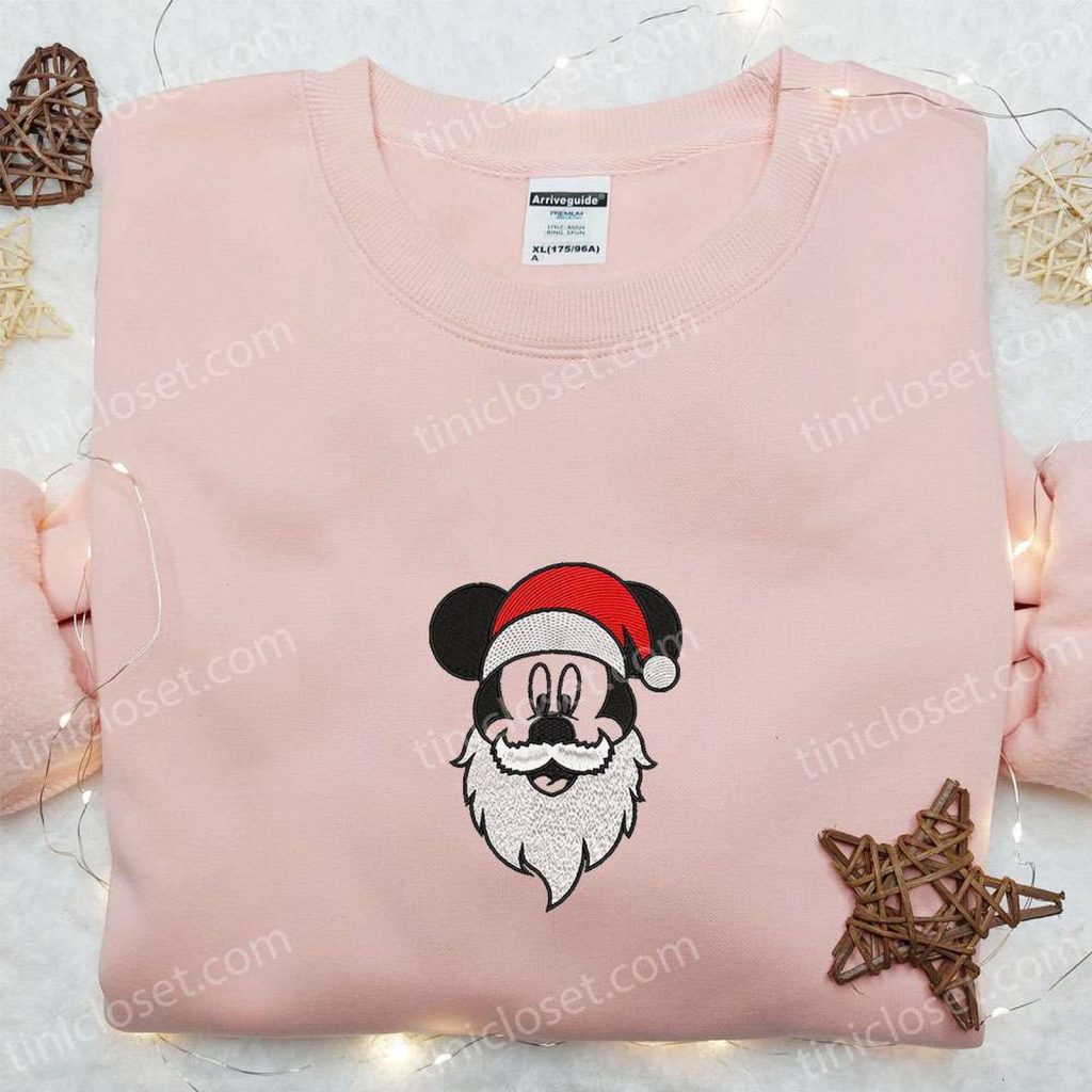 Get Festive with Mickey Head Santa Shirt & Disney Characters Hoodie – Perfect Christmas Gifts for the Family! Get Festive with Mickey Head Santa Shirt & Disney Characters Hoodie – Perfect Christmas Gifts for the Family!