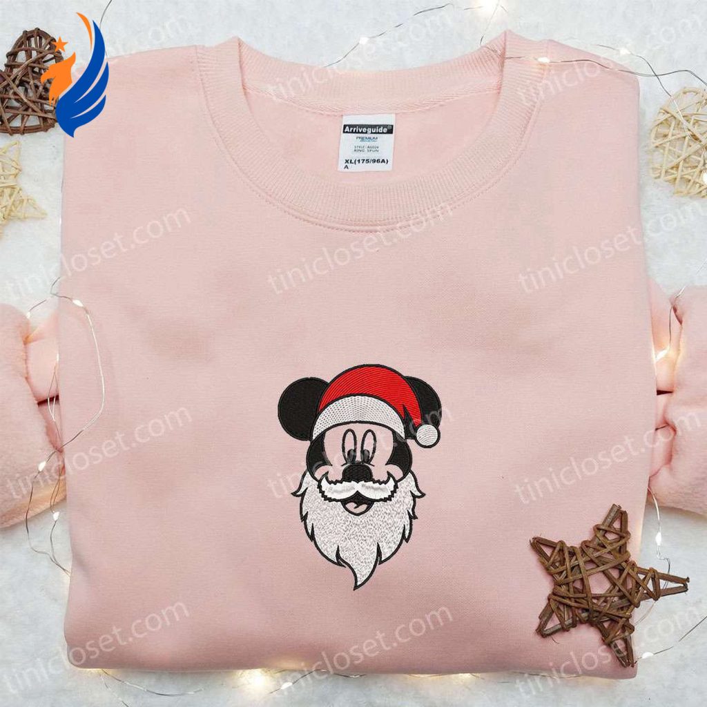 Get Festive with Mickey Head Santa Shirt & Disney Characters Hoodie – Perfect Christmas Gifts for the Family! Get Festive with Mickey Head Santa Shirt & Disney Characters Hoodie – Perfect Christmas Gifts for the Family!