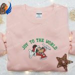 Disney Characters Embroidered Shirt & Hoodie: Perfect Christmas Gifts For Family