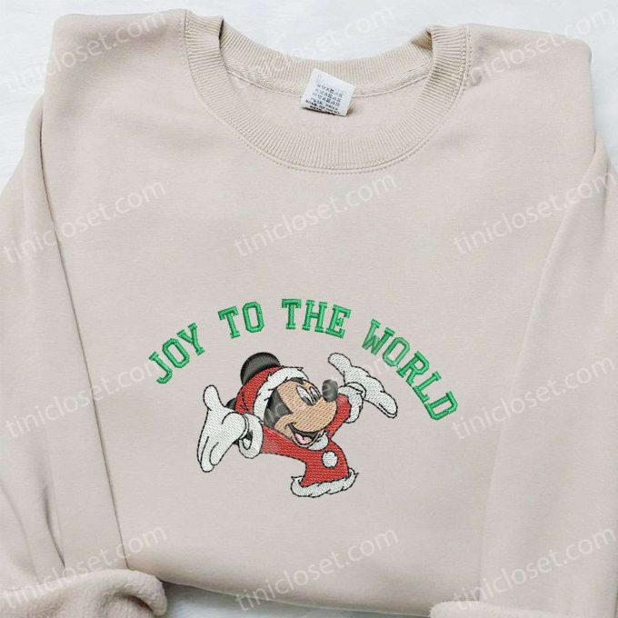 Disney Characters Embroidered Shirt & Hoodie: Perfect Christmas Gifts For Family