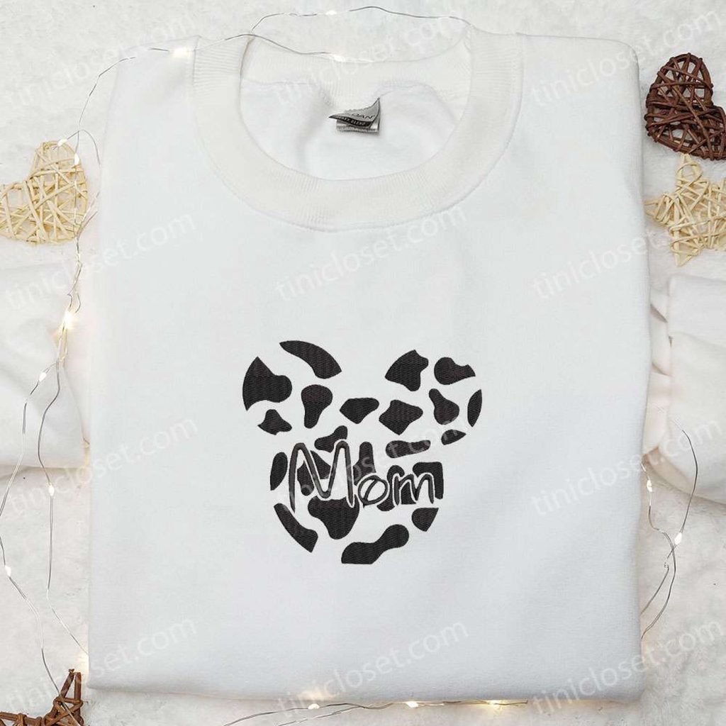 Mickey Logo Mom Embroidered Shirt & Disney Characters Hoodie: Perfect Mother’s Day Gift Idea Mickey Logo Mom Embroidered Shirt & Disney Characters Hoodie: Perfect Mother’s Day Gift Idea