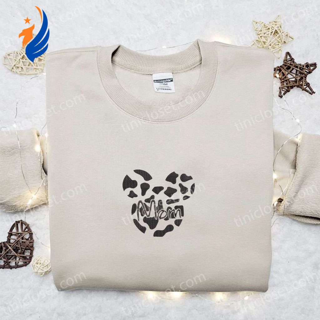 Mickey Logo Mom Embroidered Shirt & Disney Characters Hoodie: Perfect Mother’s Day Gift Idea Mickey Logo Mom Embroidered Shirt & Disney Characters Hoodie: Perfect Mother’s Day Gift Idea