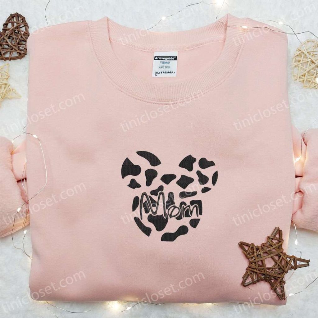 Mickey Logo Mom Embroidered Shirt & Disney Characters Hoodie: Perfect Mother’s Day Gift Idea Mickey Logo Mom Embroidered Shirt & Disney Characters Hoodie: Perfect Mother’s Day Gift Idea